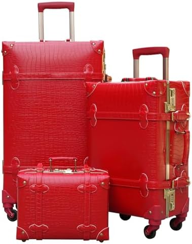Amazon.com | Kathy Van Zeeland Croco PVC Designer Luggage - 4